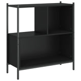 Libreria Nera 72x28x77,5 cm in Legno Multistrato