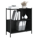 Libreria Nera 72x28x77,5 cm in Legno Multistrato