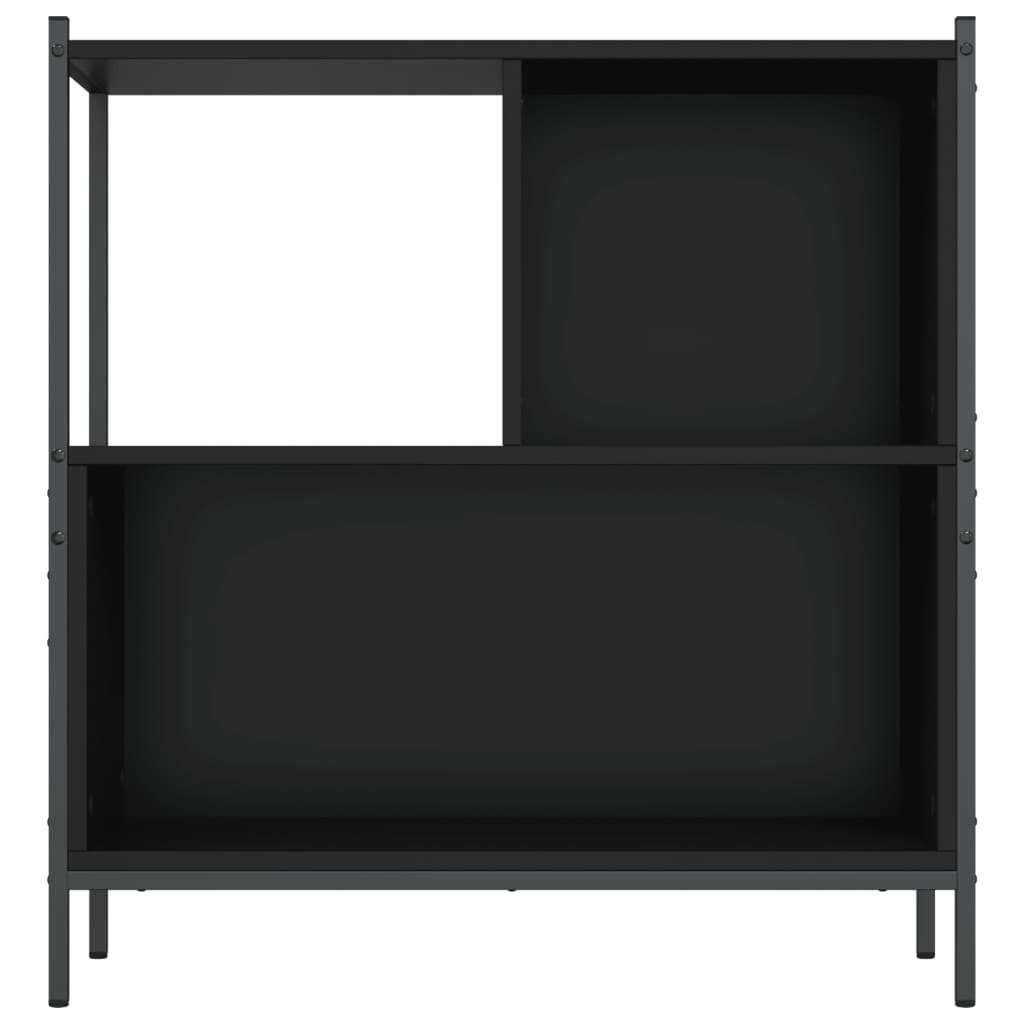 Libreria Nera 72x28x77,5 cm in Legno Multistrato