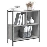 Libreria Grigio Sonoma 72x28x77,5 cm in Legno Multistrato