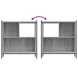 Libreria Grigio Sonoma 72x28x77,5 cm in Legno Multistrato