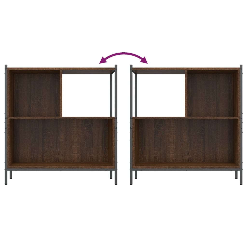 Libreria Rovere Marrone 72x28x77,5 cm in Legno Multistrato