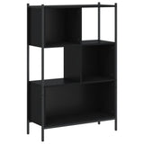 Libreria Nera 72x28x109 cm in Legno Multistrato