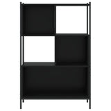 Libreria Nera 72x28x109 cm in Legno Multistrato