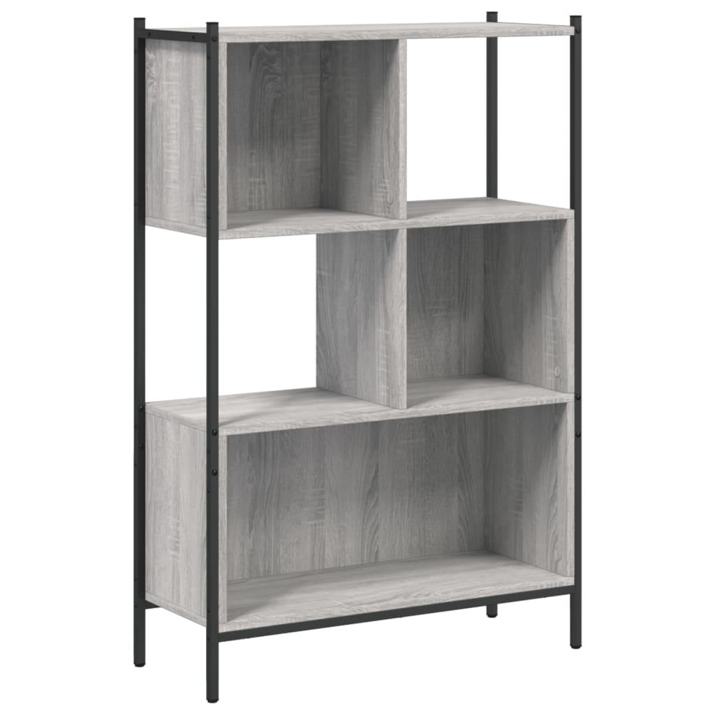 Libreria Grigio Sonoma 72x28x109 cm in Legno Multistrato