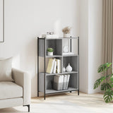 Libreria Grigio Sonoma 72x28x109 cm in Legno Multistrato