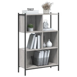 Libreria Grigio Sonoma 72x28x109 cm in Legno Multistrato