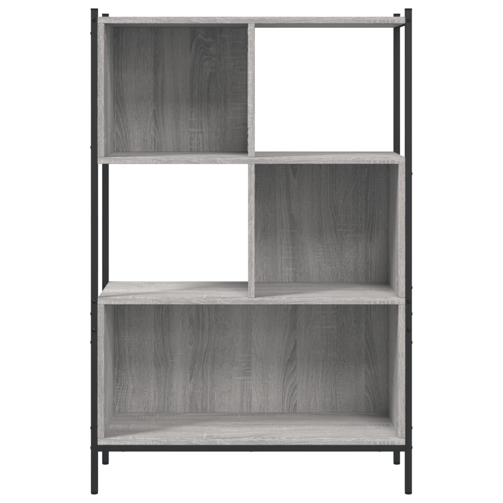 Libreria Grigio Sonoma 72x28x109 cm in Legno Multistrato