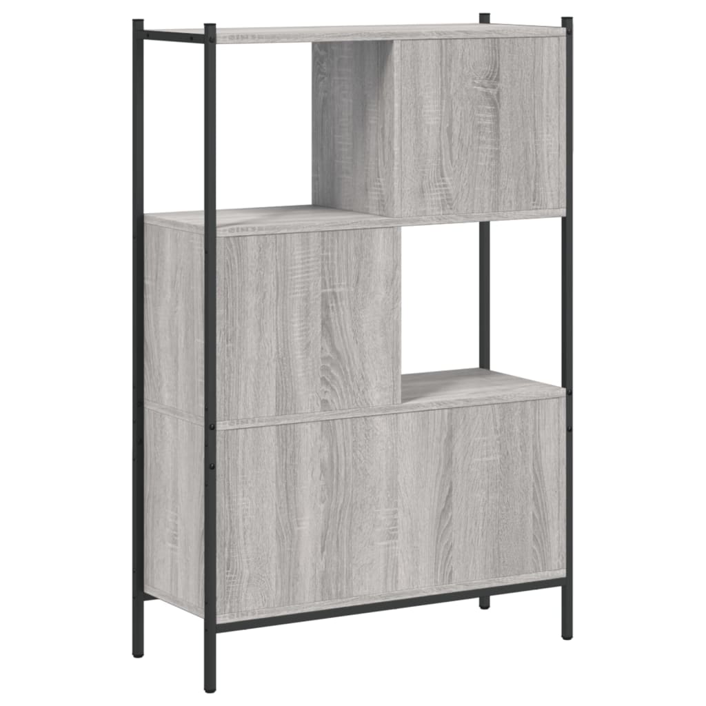 Libreria Grigio Sonoma 72x28x109 cm in Legno Multistrato