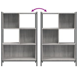 Libreria Grigio Sonoma 72x28x109 cm in Legno Multistrato