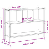 Libreria Rovere Sonoma 102x28x77,5 cm in Legno Multistrato