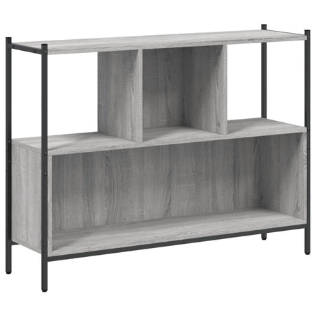 Libreria Grigio Sonoma 102x28x77,5 cm in Legno Multistrato