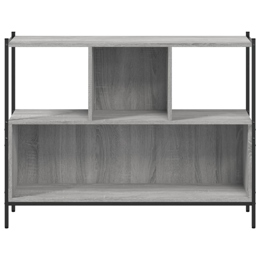 Libreria Grigio Sonoma 102x28x77,5 cm in Legno Multistrato