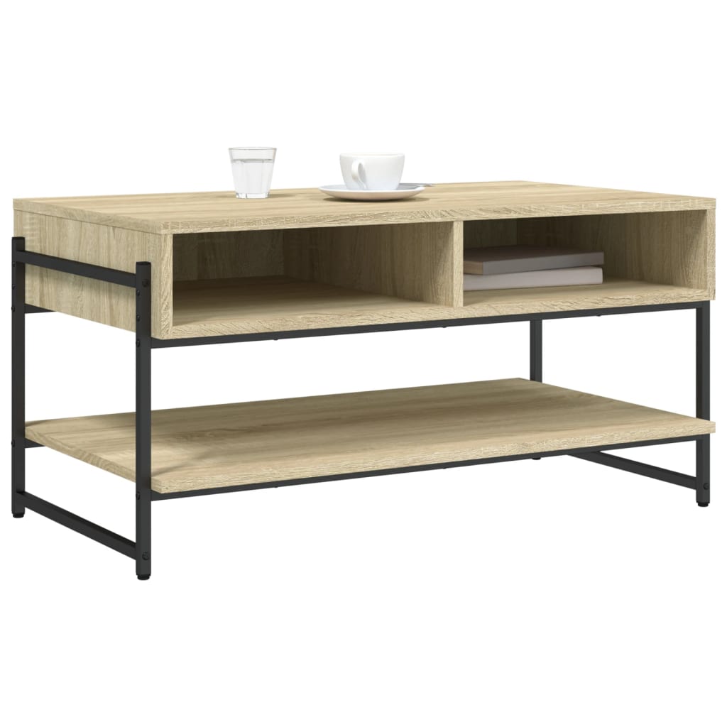 Tavolino da Salotto Rovere Sonoma 90x50x45 cm Legno Multistrato