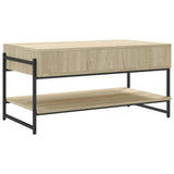 Tavolino da Salotto Rovere Sonoma 90x50x45 cm Legno Multistrato