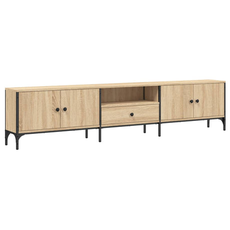 Mobile TV Cassetto Rovere Sonoma 200x25x44 cm Legno Multistrato