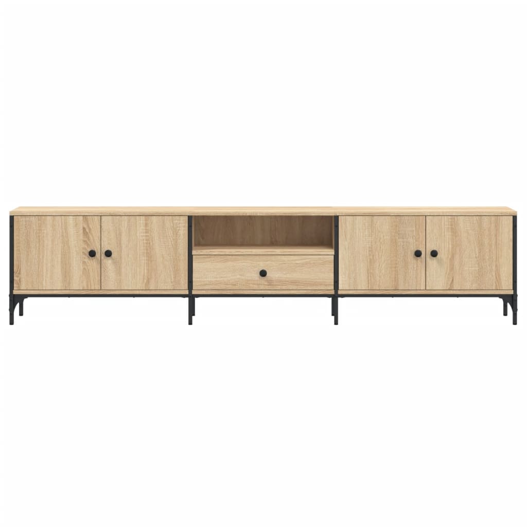 Mobile TV Cassetto Rovere Sonoma 200x25x44 cm Legno Multistrato