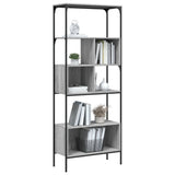 Libreria 5Ripiani Grigio Sonoma 76x33x188,5cm Legno Multistrato