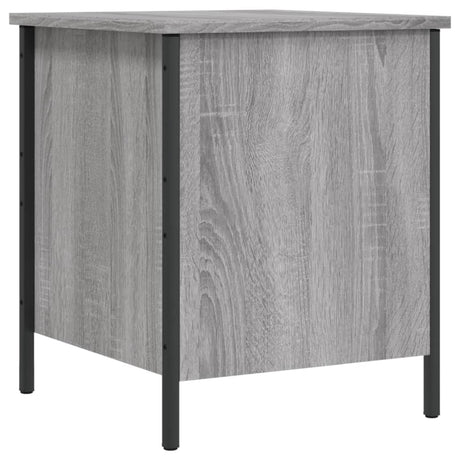 Panca Portaoggetti Grigio Sonoma 40x42,5x50cm Legno Multistrato