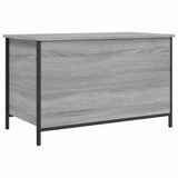 Panca Portaoggetti Grigio Sonoma 80x42,5x50cm Legno Multistrato