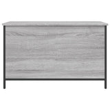 Panca Portaoggetti Grigio Sonoma 80x42,5x50cm Legno Multistrato