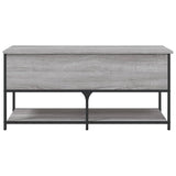 Panca Portaoggetti Grigio Sonoma 100x42,5x47 Legno Multistrato