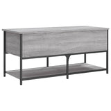 Panca Portaoggetti Grigio Sonoma 100x42,5x47 Legno Multistrato