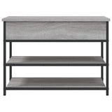 Panca Porta Scarpe Grigio Sonoma 70x42,5x50cm Legno Multistrato