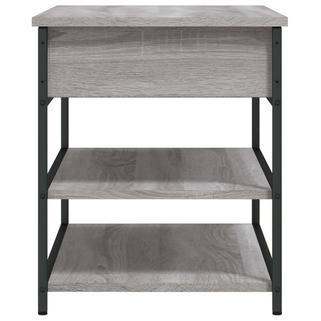 Panca Porta Scarpe Grigio Sonoma 70x42,5x50cm Legno Multistrato