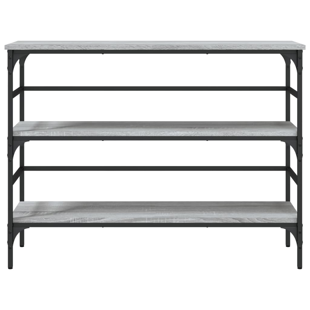 Tavolo Consolle Grigio Sonoma 100x32x75 cm in Legno Multistrato