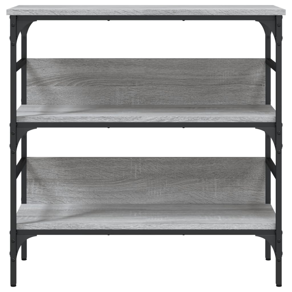 Tavolino Consolle Grigio Sonoma 75x32x75cm in Legno Multistrato