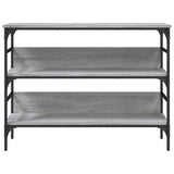 Tavolo Consolle Grigio Sonoma 100x32x75 cm in Legno Multistrato