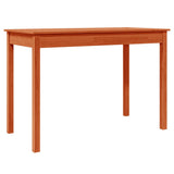 Tavolo da Pranzo Marrone Cera 110x55x75 cm Legno Massello Pino