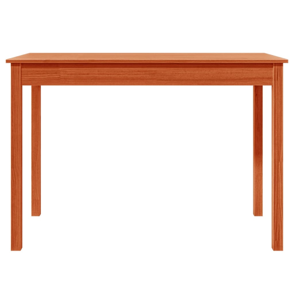 Tavolo da Pranzo Marrone Cera 110x55x75 cm Legno Massello Pino