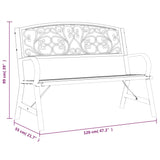 Panchina da Giardino 120 cm in Legno