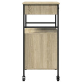 Carrello da Cucina Rovere Sonoma 56x43x89,5cm Legno Multistrato