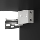 Mobile da Bagno con Specchio Nero 42x12x60 cm Legno Multistrato