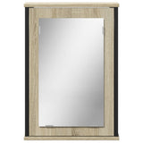 Mobile Bagno con Specchio Rovere Sonoma 42x12x60 cm Multistrato