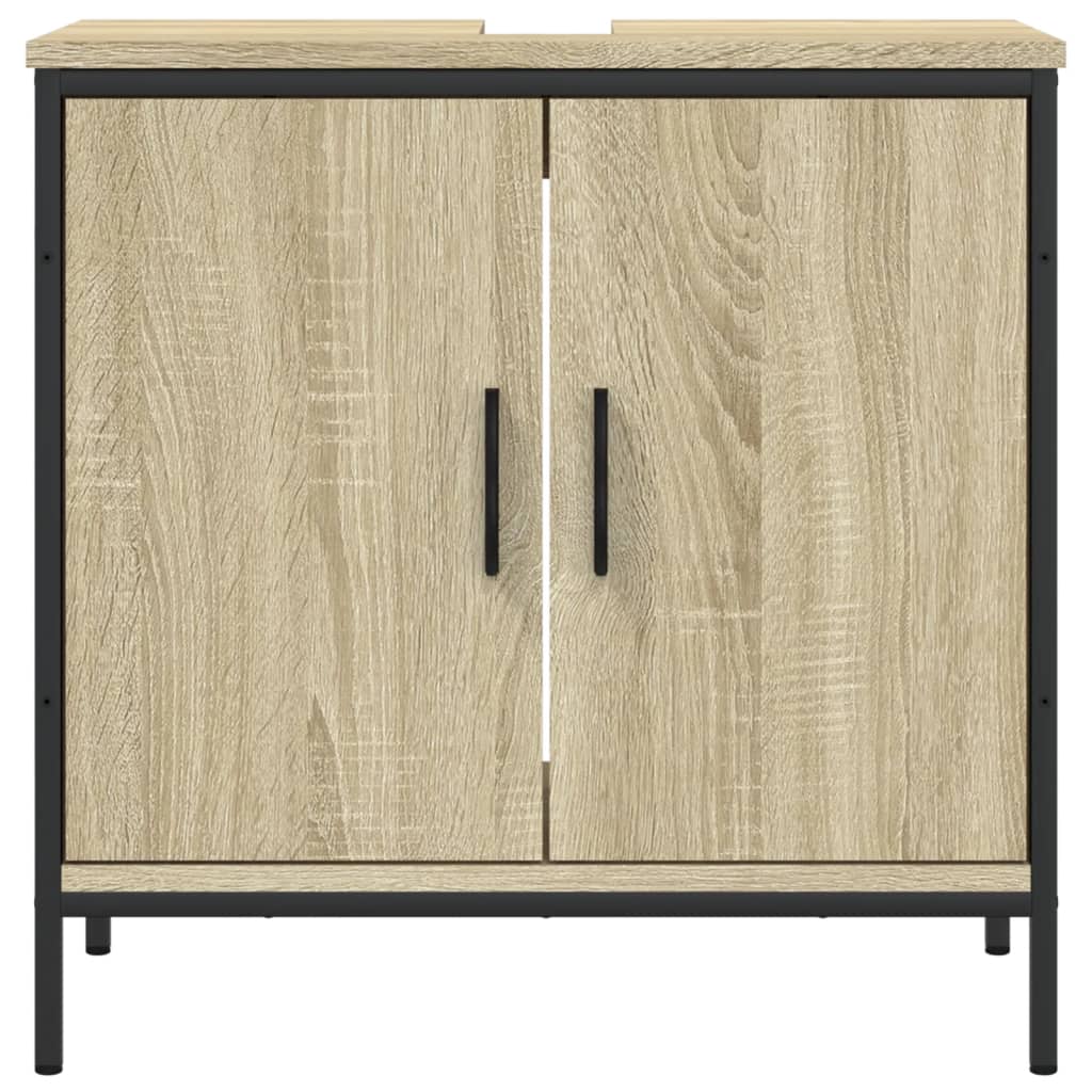 Mobile Lavabo Bagno Rovere Sonoma 60x30x60 cm Legno Multistrato