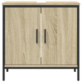 Mobile Lavabo Bagno Rovere Sonoma 60x30x60 cm Legno Multistrato