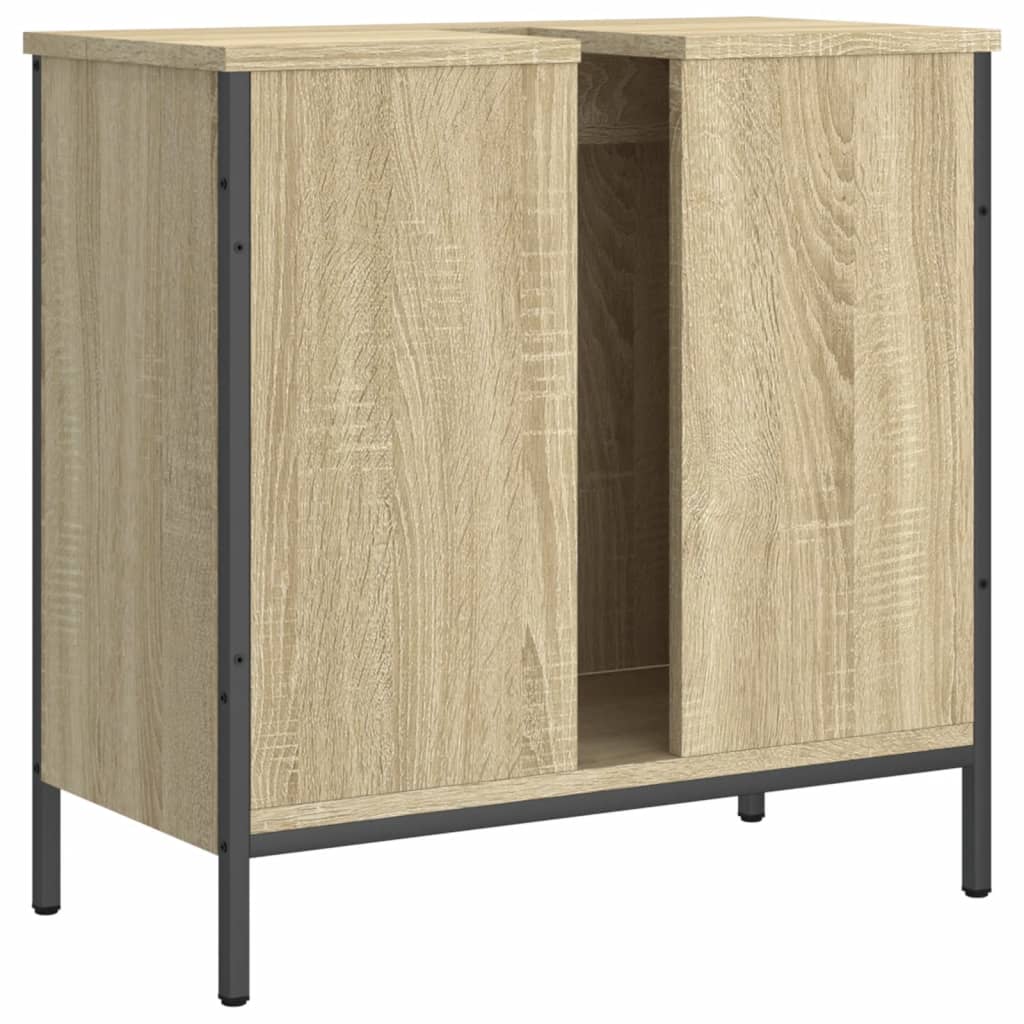 Mobile Lavabo Bagno Rovere Sonoma 60x30x60 cm Legno Multistrato