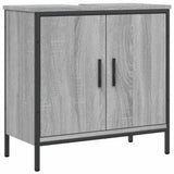 Mobile Lavabo Bagno Grigio Sonoma 60x30x60 cm Legno Multistrato