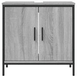 Mobile Lavabo Bagno Grigio Sonoma 60x30x60 cm Legno Multistrato