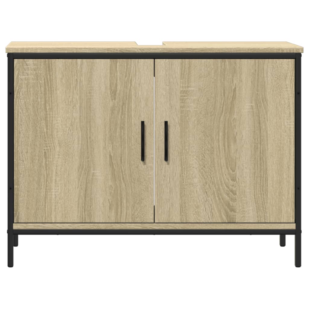 Mobile Lavabo Bagno Rovere Sonoma 80x30x60 cm Legno Multistrato
