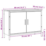 Mobile Lavabo Bagno Rovere Sonoma 80x30x60 cm Legno Multistrato