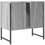 Mobile Lavabo Bagno Grigio Sonoma 60x33x60 cm Legno Multistrato