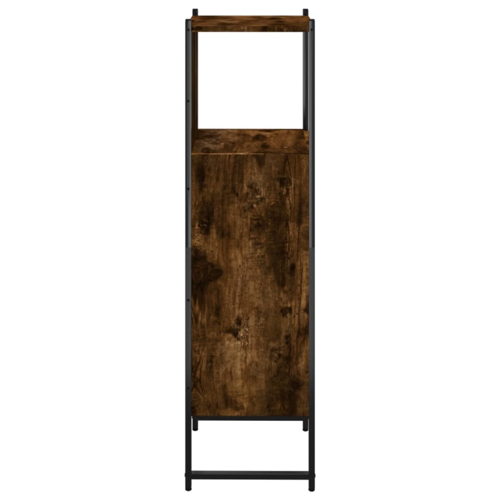 Mobile da Bagno Rovere Fumo 33x33x120,5 cm in Legno Multistrato