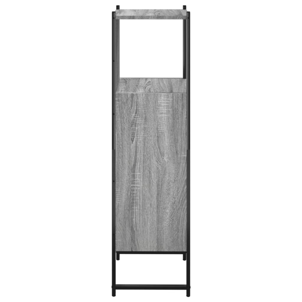 Mobile da Bagno Grigio Sonoma 33x33x120,5cm Legno Multistrato