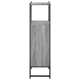Mobile da Bagno Grigio Sonoma 33x33x120,5cm Legno Multistrato