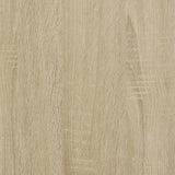Armadietto da Bagno Rovere Sonoma 33x33x185,5cm